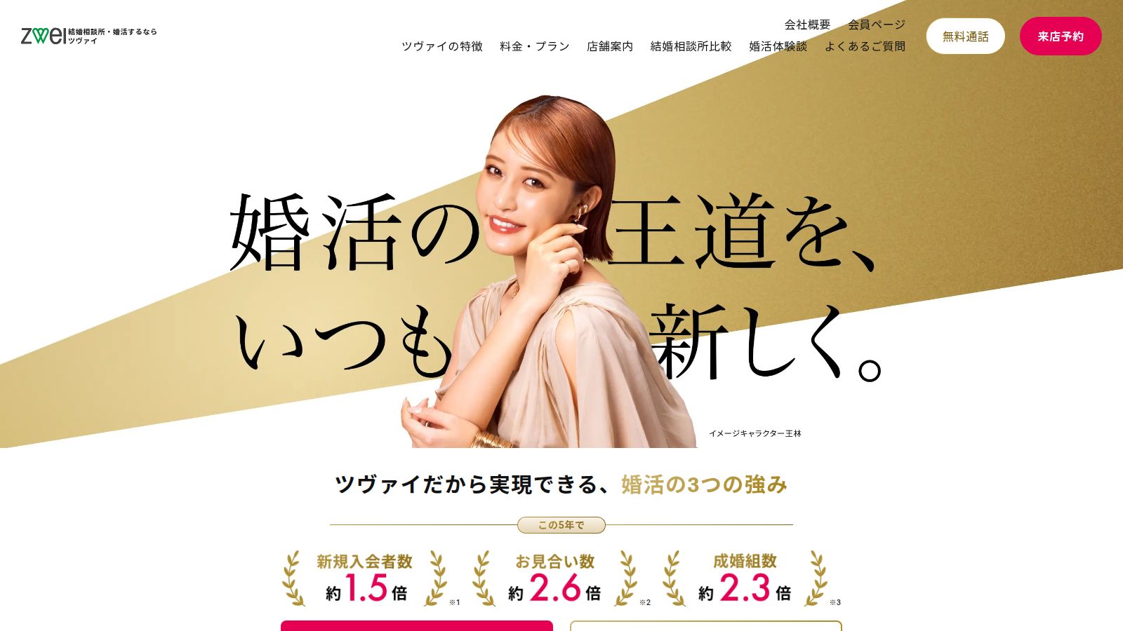 ツヴァイの公式トップページ